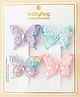 Babyhug Free Size Butterfly Clips Pack of 4 - Multicolor
