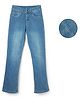 Sportking Cotton Blend Woven Washed Denim Jeans - Blue