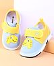 Cute Walk by Babyhug Casual Shoes With Velcro Closure & Dino Applique - Yellow