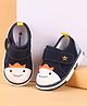 Cute Walk by Babyhug Velcro Closure Casual Shoes with Applique & Embroidery - Navy Blue