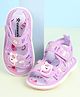 Cute Walk by Babyhug Velcro Closure Sandals with Unicorn Print & Applique - Purple
