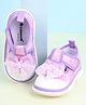 Cute Walk by Babyhug Velcro Closure Sandals with Bow Applique - Purple
