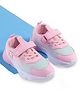 Cute Walk by Babyhug Velcro Closure Sneakers with Animal Applique - Pink