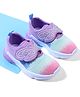 Cute Walk by Babyhug Velcro Closure Sneaker with Butterfly Design - Purple