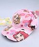 Babyhug Disney Cotton Woven Summer Cap With Disney Princess Print Pink - Diameter 15 cm
