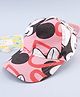 Babyhug Disney Cotton Woven Summer Cap with Minnie Mouse Graphic Pink - Diameter 16 cm