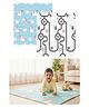 Kids Station Baby Play Mat 150×200 cm  Unicorn & Panda Print, Thick Cushioned Reversible Crawling Mat