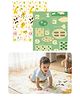 Kids Station Baby Play Mat 150×200 cm  Animal 1-2-3 Count & Coin 1-2-3 Count Print, Educational Baby Floor Mat
