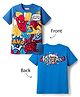 Babyhug Marvel Single Jersey Knit Half Sleeves T-Shirt With Spider-Man Graphics - Blue