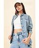 Coolsters by Pantaloons Cotton Woven Full Sleeves Washed Denim Shirt - Blue