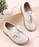 Cute Walk by Babyhug Velcro Closure Ballerina with Bow Applique - Beige