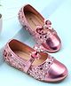Cute Walk by Babyhug Ballerina with Sequin Detailing & Bow Applique - Pink
