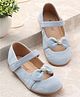 Cute Walk by Babyhug Ballerina with Velcro Closure & Bow Applique - Blue
