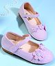 Cute Walk by Babyhug Ballerina With Velcro Closure & Floral Applique - Purple