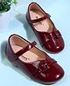 Cute Walk by Babyhug Velcro Closure Solid Ballerina - Maroon