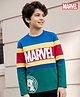 Pine Kids Marvel Single Jersey Knit Full Sleeves Cut & Sew T-Shirt with Avengers Graphic - Multicolor