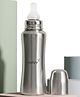 Nuluv Narrow Neck Steel Feeding Bottle 240ml with L size nipple