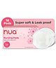 Nua Nursing Pads | Pack of 18 Disposable Pads | Soft & Breathable | Leak Protection During Breastfeeding | Discreet & Comfortable Fit | 100% Toxic-Free | Safe for Mom & Baby - White