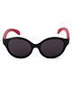 DukieKooky Colour Blocked Polarized & UV Protected Oval Sunglasses -Black