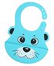 Luvlittle Water-Resistant Baby Silicone Bib - Blue | Food-Grade Silicone | BPA-Free | Crumb Catcher | Adjustable Fit | Easy to Clean | Travel-Friendly | Reusable Bib