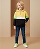 Cherry Crumble By Nitt Hyman Knit Full Sleeves Colour Blocked Winter Unisex High Neck Sweatshirt - Multi Colour