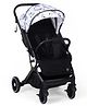 Bonfino Triton Ace Landscape Stroller with Reversible Handle - White| Safety Harness| Suspension Wheels| Swivel Lock| Linked Brake| Reclining Seat| Adjustable Leg Rest| Foldable Canopy