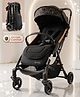 Bonfino MagicFold Lightweight Stroller - Black| One Press AutoFold| Cabin-Friendly Design| Multi Recline| Safety Harness| EN1888 Certified| Suspension Wheels| Aluminum Frame| Concealed Link Brake
