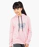 Ariel Cotton Knit Full Sleeves Koala Printed Light Winter Hoodie - Light Pink