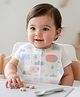 Babyhug Triple Layer Disposable Feeding Bibs Pack of 30| Waterproof| Crumb Catcher Pocket| Travel Friendly| Hygienic & Easy to Wear| Single Use Bibs for 6+ Months Babies