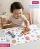 Babyhug Triple Layer Disposable Placemats Pack of 30| Leak Proof| Waterproof Multi-Layer Protection| Ideal for Travel & Outdoor| Hygienic Single Use| 6+ Months| Self Adhesive Patch