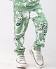Anthrilo Fleece Knit Wild Animals Printed Winter Joggers - Green