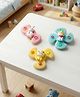 Play Nation 3 Pcs Spinner with Suction Cup Toys for Baby Animal Theme - Multicolor| Playtime for Hand-Eye Coordination| Toddler Fidget Rattle for Motor Skills Development| Age- 4+ Months|BIS Certified