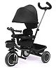 Chicco 4 in 1 Evo Trike Cycle| 360° Rotating Seat Pedals & Parental Control- Black