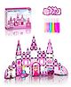 FUNVERSE Magnetic Tiles 50 Pcs Princess Theme Set Magnets Building Blocks with Princess Castle Toys DIY Painting Set and 5 character figures for Kids Ages 4-8 toddlers Birthday Gifts for Kids