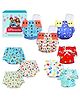 VParents 9 in 1 Combo of  Padded Underwear Nappies and Cloth Diaper with insert
