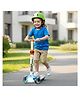 R for Rabbit Road Runner Stellar Kids Scooter with Bluetooth Music & Lights 3 Level Height Adjustable LED PU Wheels Kick Scooter - Blue & Orange