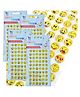 IncyWincy Emoji Crystal Stickers for Kids  Smiley Face Cute Decorative Stickers for Crafts, Planners, Journals & Birthday Return Gifts (Pack of 4 Sheets, 20cm x 8.5cm, 60 Stickers Each)