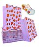 IncyWincy Strawberry Print Paper Gift Bags (Pack of 10) for Kids Birthday Party Favors, Eco-friendly, colorful and durable ( 25cm x 20cm x 10cm)