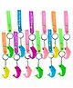 IncyWincy Dolphin Keychains for Kids (Pack of 12)  Aqua Ocean Theme Fish Keyring with Strap Band, Birthday Return Gifts & Party Favors (22cm x 4cm x 2cm)