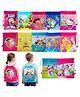 IncyWincy Cartoon Drawstring Dori Bags for Kids  Reusable Haversack Goodie Bags for Birthday Return Gifts Pack of 12- Multicolor