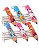 IncyWincy Pencil-Shaped Pouches for Kids (Pack of 6)  Cute Stationery Organizer Pencil Cases, Birthday Return Gifts & Party Favors for School