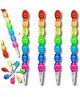 IncyWincy Moti Pearl Building Block Pencils for Kids (Pack of 12)  Non-Sharpening Creative Stationery, Cute Birthday Return Gifts & School Supplies
