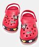 Pantaloons Junior Disney Mickey Mouse & Friends Featuring Minnie Mouse  Applique Detailed Perforated Slingback Clogs  - Red