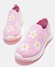 Pantaloons Junior Floral Designed Slip On Shoes - Light Pink