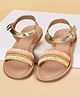 Pantaloons Junior Beads Embellished Velcro Closure  Sandals - Multi Colour