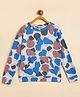 StyloBug Cotton Knit Full Sleeves Abstract Printed Light Winter Sweatshirt - Multi Colour