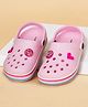 Pantaloons Junior Heart Applique Detailed Back Strap Closure Clogs - Pink