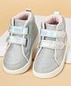 Pantaloons Junior Glittered Velcro Closure Shoes - Silver