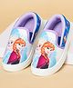 Pantaloons Junior Disney Frozen Featuring Elsa & Anna Printed Slip On Shoes - Blue