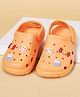 Pantaloons Junior Ice Cream & Candy Applique Detailed Perforated Slingback Clogs - Orange